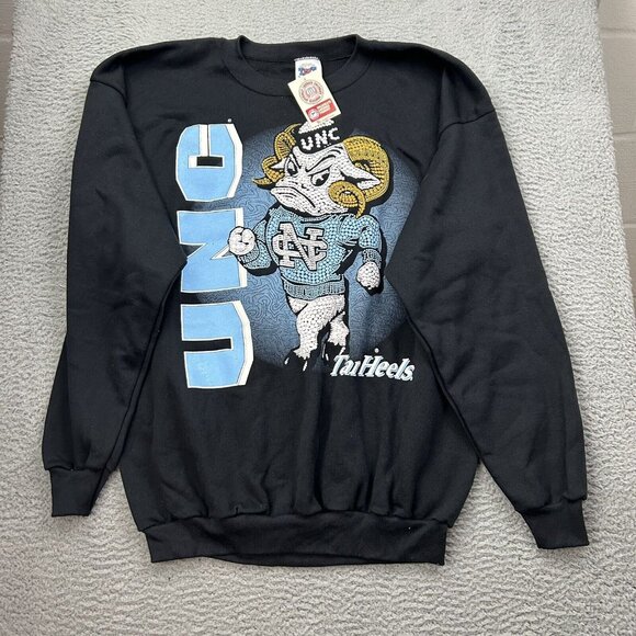 TNT UNC North Carolina University Tarheels Chapel Hill Sweatshirt XXL VTG Puff